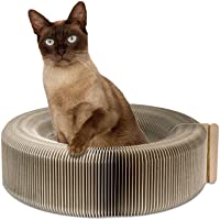 Pawaboo Gato Juguete - Premium Divertido Rascador Salón Cama Cartón Corrugado Funcional Plegable Cat Scratcher Lounge…